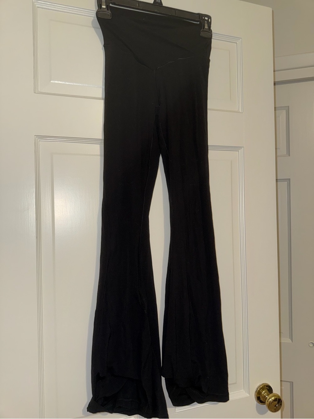 aerie Black High-Waist Flare Leg Yoga Pants